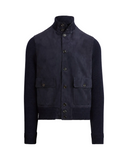Navy Corsaro Suede-Knit Cardigan - Coming Soon