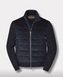 Dark Navy Suede Hybrid Jacket